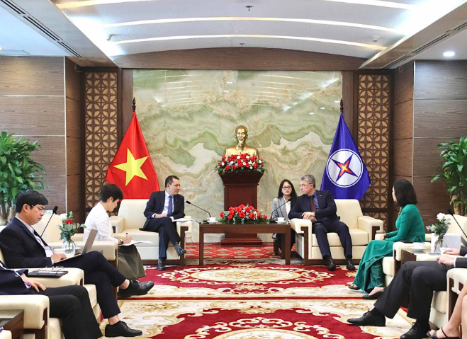 Chủ tịch Hội đồng thành viên EVN Đặng Hoàng An tiếp và làm việc với lãnh đạo cấp cao Nhà máy YUAIZ AO – Tập đoàn GIG (Nga)